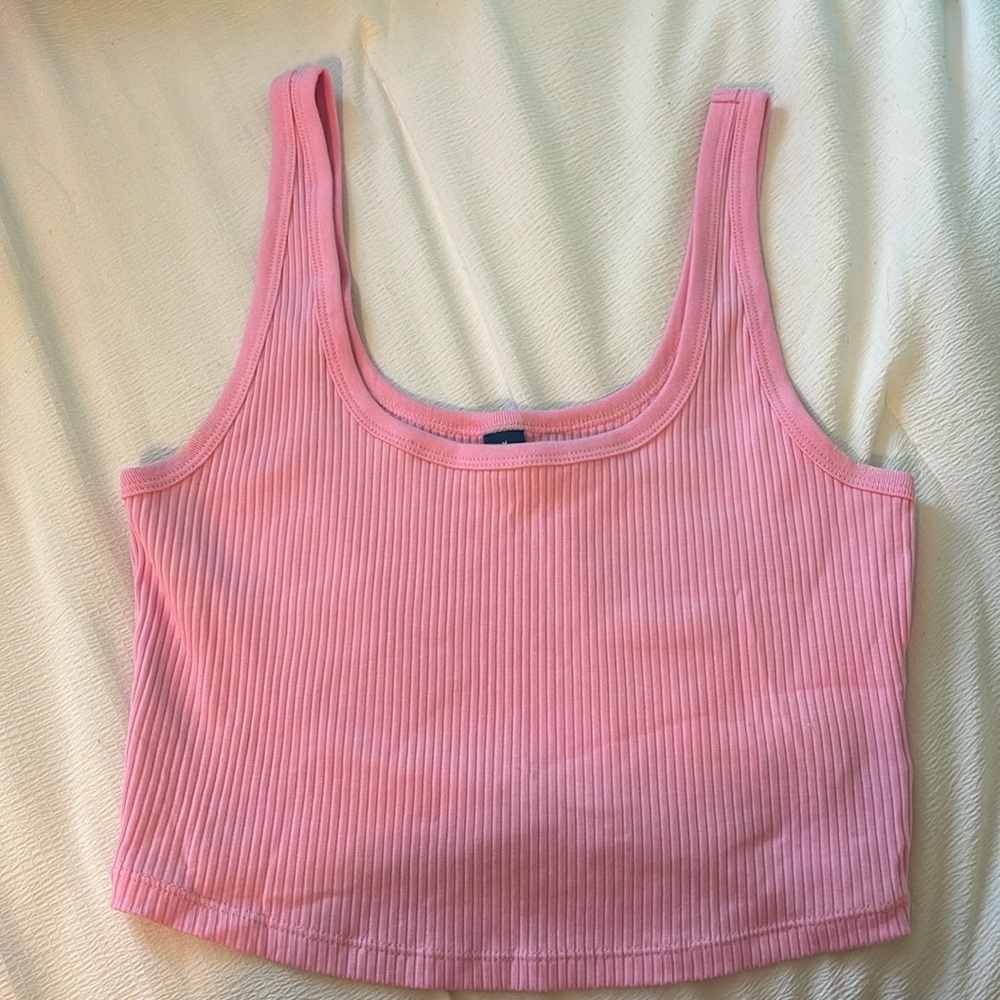old navy ribbed cropped tank